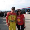 Theresa Udelle shares Pennzoil tips with Kevin Harvick