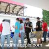 Everybody getting in line for the great food and drink provided by the ASCS and Rockford Speedway