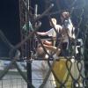 TacTools Owner Craig Lepkowski waves the green flag to start the ASCS feature race